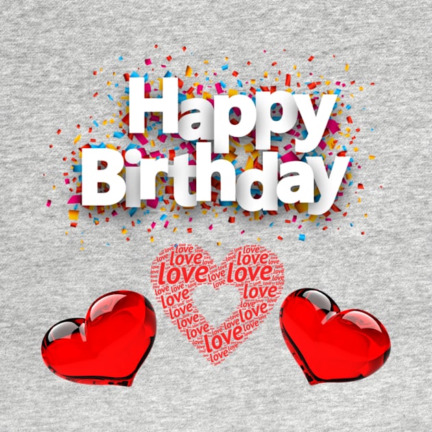 T-shirt happy birthday by Younis design 